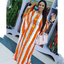 Abaya Dubai Maxi Bazin Afrikanisches Design Loses Kleid Robe Kleider Muslimische Dame Party Europäische Kleidung Amerikanische Kleidung