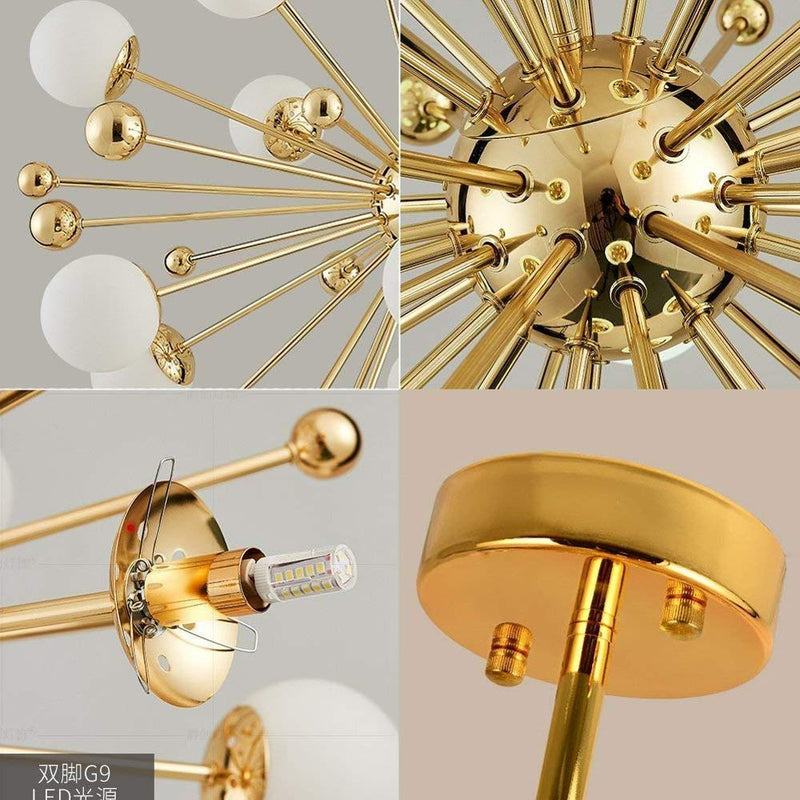 Sputnik Firework Chandelier Lighting Modern Pendant lighting /Ceiling Light Fixture for Living Room Bedroom Dining Room