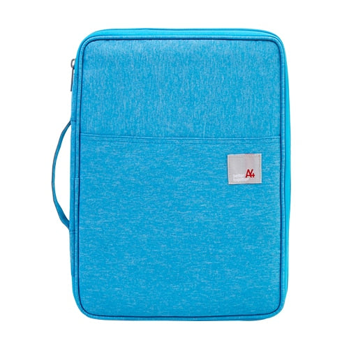 Multi-functional A4 Document Bags Filing Pouch Portable Waterproof Oxford Cloth Organized Tote For Notebooks Pens Computer Stuff