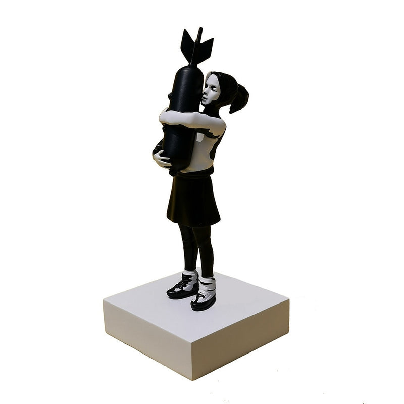 Bomb Hugger Banksy Skulptur Bomb Girl Street Art Resin Statue Kreative Wohnkultur Moderne Figuren Einfache Verpackung