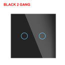 Wifi Wall Touch Switch EU Kein Neutralleiter erforderlich Smart Light Switch 1 2 3 Gang 220V Tuya Smart Home Support Alexa Google Home