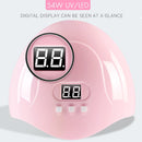 Nagelset mit Nagellampe, Nageltrockner, Nagelbohrmaschine, Maniküre-Set, Poly-Nagelgele, Nagelgel-Nagellack-Set, Soak-Off-Nagelkunst-Sets