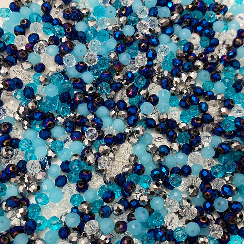 STENYA 4*3mm cuentas de cristal checo Rondelle forma mezcla de colores joyería hallazgos Lariat pendientes pulsera collar accesorios Decoración
