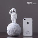 Nordic Modern Astronaut Miniaturfiguren Harz Handwerk Home Fairy Garden Schreibtisch Dekoration Einrichtungsartikel Raumzubehör