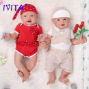 IVITA WB1513 59cm 5210g Original Full Silicone Reborn Baby Dolls Eyes Opened Newborn Alive Laughing Babies Toys for Kids Gift