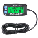 Induktiver Tachometer-Alarm RPM Motorstundenzähler Hintergrundbeleuchteter rückstellbarer Tacho-Stundenzähler für Motorrad-ATV-Rasenmäher