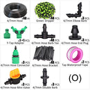5–50 m Mikro-Tropfbewässerungs-Bewässerungsset 8-Loch-Dripper mit einstellbarem Durchfluss, Zerstäuber, Garten, 4/7-mm-Schlauch, Sprühnebel, Kühlsystem