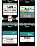 Pro Mini OTDR Glasfaser-Reflektometer 980 Umdrehungen mit 9 Funktionen VFL OLS OPM Event Map 24 dB für 64 km Glasfaserkabel-Ethernet-Tester