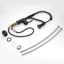 Moderner, polierter, schwarzer Messing-Spülbecken-Wasserhahn mit herausziehbarem Einhand-Schwenkauslauf, Waschbecken-Mischbatterie 9013