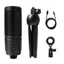 Professionelles PC-Mikrofon mit Noise-Cancelling-Stummschalttaste USB-Desktop-Studio-Kondensatormikrofon für PS4-Gaming-Aufnahme YouTube