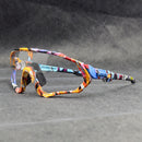 Brandneue photochrome Fahrradbrille Mountainbike Fahrradbrille Outdoor Sports Radfahren Sonnenbrille UV400 Eyewear 1 Objektiv