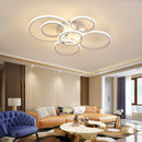 NEO Gleam Moderne LED-Deckenleuchten Lampe New RC Dimmable APP Circle Rings Designer für Wohnzimmer Schlafzimmer Deckenleuchten