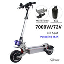 FLJ 72V 7000W Elektroroller mit zwei Motoren Motoren Acryl-LED-Pedal Top Speed ​​E Bike Scooter electrico