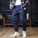 Plus Size Jeans Herren Lose Jogger Streetwear Haremsjeans Cargohose Knöchellange Jeanshose