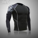 Laufen Herren Thermounterwäsche Unterhose Kit Sport Kompressionsbekleidung Trainingsanzug für Herren Fitness Slim Jogger Base Layer Set