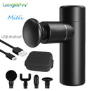 Pistola de masaje Mini masajeador de bolsillo Vibración muscular profunda Alivio del dolor Relajación Terapia física para masaje corporal Relajación