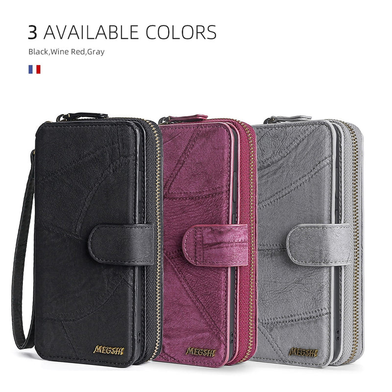 Handtasche Brieftasche Leder Handytasche für iPhone 6 6S 7 8 Plus X XS XR XSMax SE2020 11 12 13 14 Pro Mini ProMax