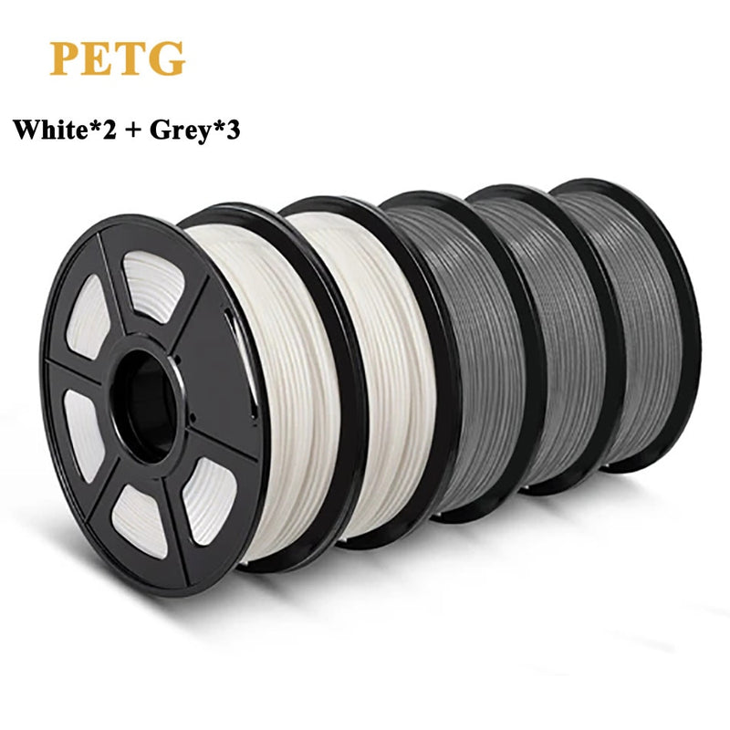 SUNLU PETG 3d Filament 1.75mm For 3D Printer PETG Filament 5rolls/set Dimensional Accuracy +/-0.02mm