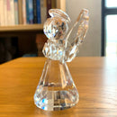 Figuritas de ángel de cristal artesanal, adorno de Ángel de cristal encantador, decoración de mesa para el hogar, boda, grandes regalos de navidad para niños
