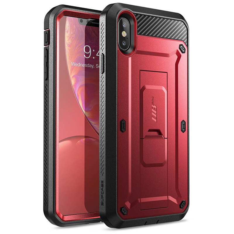 SUPCASE For iPhone Xs Max Case 6.5 inch UB Pro Full-Body Rugged Holster Case with Built-in Screen Protector &amp; Kickstand