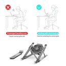 Faltbarer Laptop-Ständer mit Lüfter, tragbarer Wärmeableitungskühler für MacBook Air Pro, Desktop-Ständer, Notebook, Dell-Halter