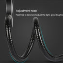 Zerouno Led Buch Lampenclip Leselicht USB Power schwarz Flexibler Schlauch Tisch Schreibtisch Kopfteil Heimarbeitszimmer dimmbar hell 5V Ring