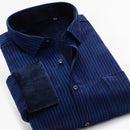 Große Größe XXL-10XL 2020 Fashion New Style Herren Winter Warm Kariertes Hemd Winter Dickes Weiches Business Casual Langarmhemd