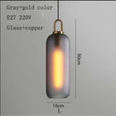 Nórdico moderno simple bola de cristal LED E27 luces colgantes iluminación interior lámparas restaurante dormitorio escalera decoración colgante luz