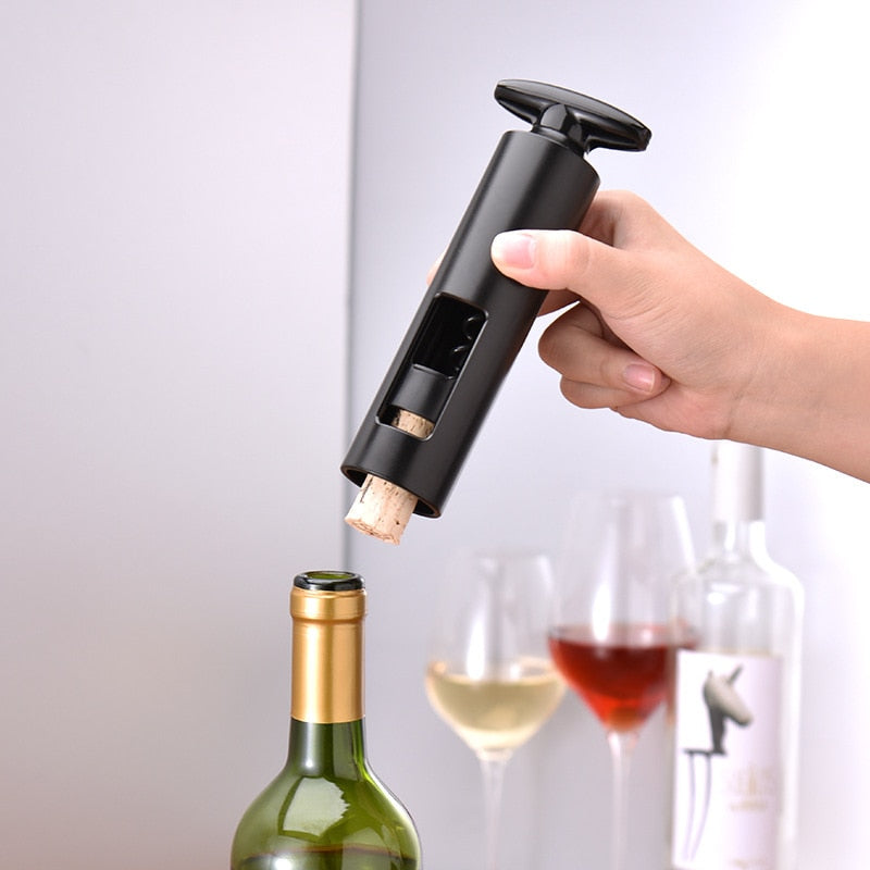 Sacacorchos para camareros - Abridor de vino profesional Abrebotellas de tornillo portátil multifunción