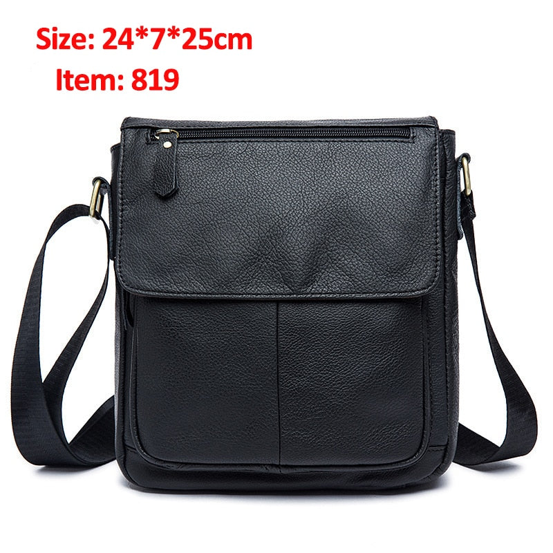 WESTAL, bolso de hombro para hombre, bolsos de mensajero de cuero genuino para hombre, bolsos cruzados negros grandes para hombre, bolso de hombre, bolsos de cuero para hombre 8830