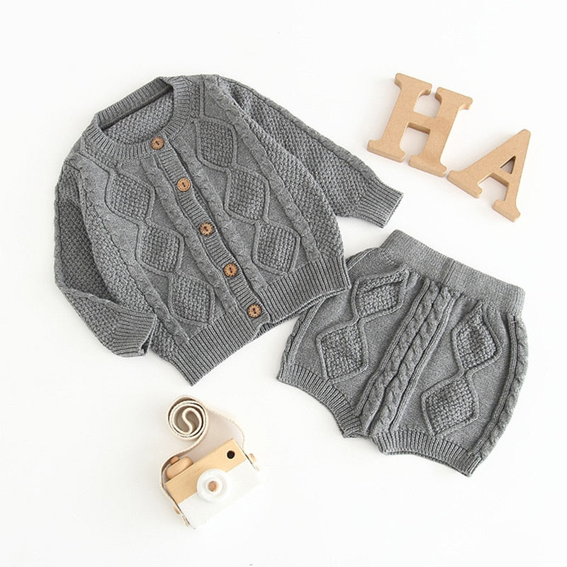 Baby Kleidung Set Strickpullover Baby Mädchen Kleidung Kleinkind Jungen Kleidung Pullover und Hosen Baby Set Kinder Boutique Kleidung