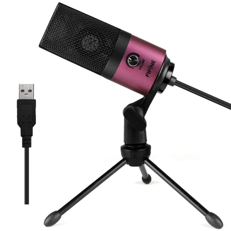 Micrófono de grabación de condensador USB de Metal Fifine para ordenador portátil, Windows, estudio cardioide, grabación de voz, Video-K669