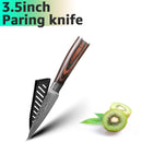 Cuchillo de cocina 1-9 Uds cuchillos de Chef 7CR17 440C acero inoxidable de alto carbono Damasco dibujo Gyuto Cleaver Set rebanador cuchillo Santoku