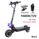 FLJ 72V 7000W Elektroroller mit zwei Motoren Motoren Acryl-LED-Pedal Top Speed ​​E Bike Scooter electrico