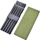 5 Pairs/Set Japanese Style Alloy Chopsticks With Gift Box Non-slip Mildew Proof Sushi Food Chop Sticks Reusable Kitchen Tools