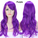 S-noilite Synthetic 28colors 22inch Loose Wave Perücken Halloween Cosplay Perücke Blau Rot Rosa Grau Lila Haarperücke Cosplay für Party