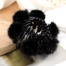 Mode Frauen Brötchen Kristall Haar Klaue Schachtelhalm Schnalle Haarspange Vogelnest Erweitern Haarschmuck Weibliche Pferdeschwanz Kopfbedeckung