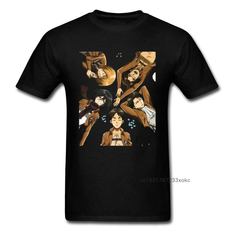 Captain T-Shirt Männer Survey Corps T-Shirt Angriff auf Titan T-Shirt Nagelneu Japan Anime Print Tops Baumwolle Großhandel T-Shirts XXXL