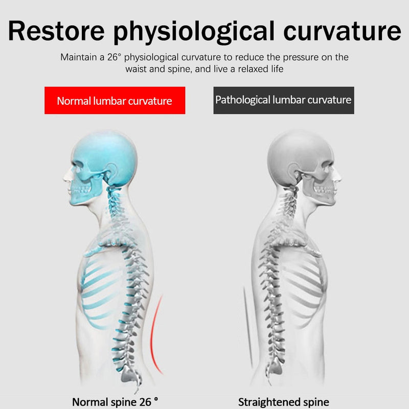 Yongrow Rückenmassagegerät Stretcher Tools Lendenwirbeldehnungsmassagegerät Wirbelsäulenschmerzlinderung Chiropraktisches Lendenwirbelunterstützungsbehandlungsgerät