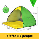 Full Automatic Camping Tent With Door Window Anti-UV Awning Tents Quick Opening Outdoor Sunshelter For 1-4 People Sunproof X147B