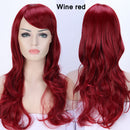 S-noilite Synthetic 28colors 22inch Loose Wave Perücken Halloween Cosplay Perücke Blau Rot Rosa Grau Lila Haarperücke Cosplay für Party