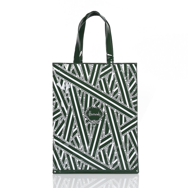 Simple Stylish PVC Reusable Shopping Purses Luxury Brand Eco Friendly Tote Shopper Bag Large Waterproof Summer Beach Handbag