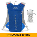 INOXTO Trailrunning-ultraleichter 5-Liter-Rucksack, Lauf-Trinkweste, Marathon, Fahrrad 1,5-Liter-2-Liter-Wasserbeutel