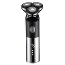 USB wiederaufladbarer Elektrorasierer Herren Bartschneider Wasserdichter 3D-Kopf trocken nass LED-Display Rasierer waschbar Rasiermaschine für