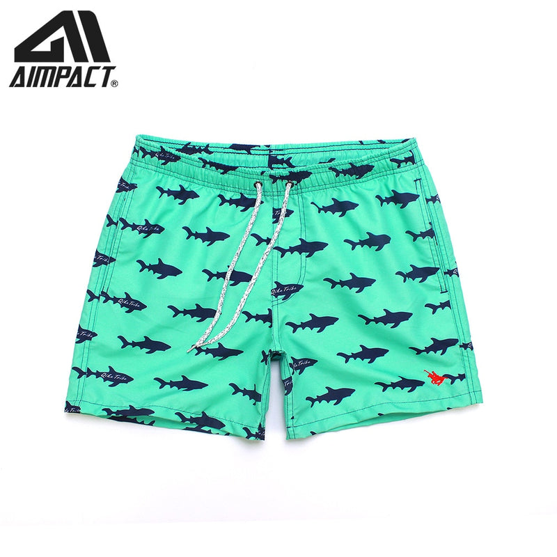 Tropischer Sommerurlaub Strand Schwimmen Kurze Badehose Schnelltrocknend Herren Schwimmen Strand Surf Shorts Lässige Mode Männliche Hybird Shorts