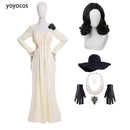 YOYOCOS Lady Dimitrescu Cosplay Costume Chatelain Alcina Biohazard Comtesse Sexy Cosplay Halloween Party Lady Vampire Necklace