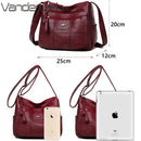 Viele Taschen Schulter Crossbody Taschen für Frauen 2022 Marke Leder Damen Designer Handtaschen Winter Stil Messenger Bags Sac A Main