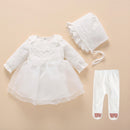 Baby Taufkleid 2022 Bogen Neugeborenes Baby Mädchen Kleinkinder Kleider &amp; Kleidung Schneewittchen Babykleid 1 Jahr alt Geburtstagskind Kleid