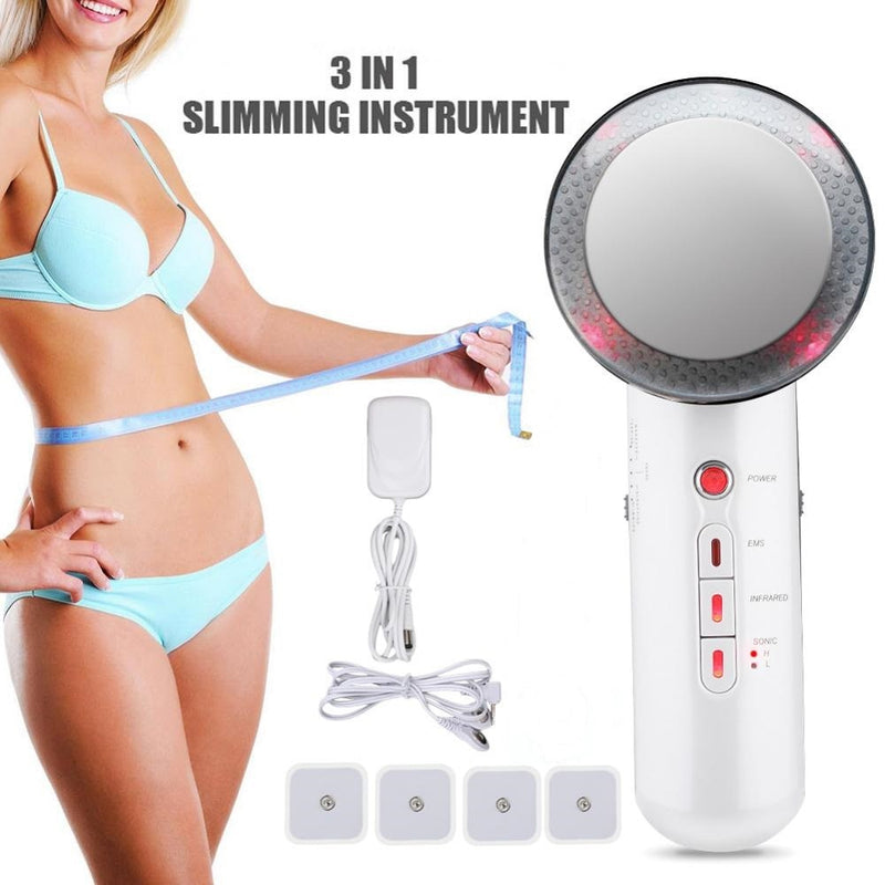 3 in1 Abnehmen Far Infrared EMS Ciliometer Körpermassagegerät Körper Schönheit Hautpflege Dünnes Gesicht Körpermassagegerät Gewichtsverlust Vibration