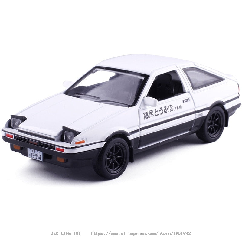 1:28 Spielzeugauto INITIAL D AE86 Metallspielzeug Legierungsauto Diecasts &amp; Spielfahrzeuge Automodell Miniatur Modellauto Spielzeug für Kinder